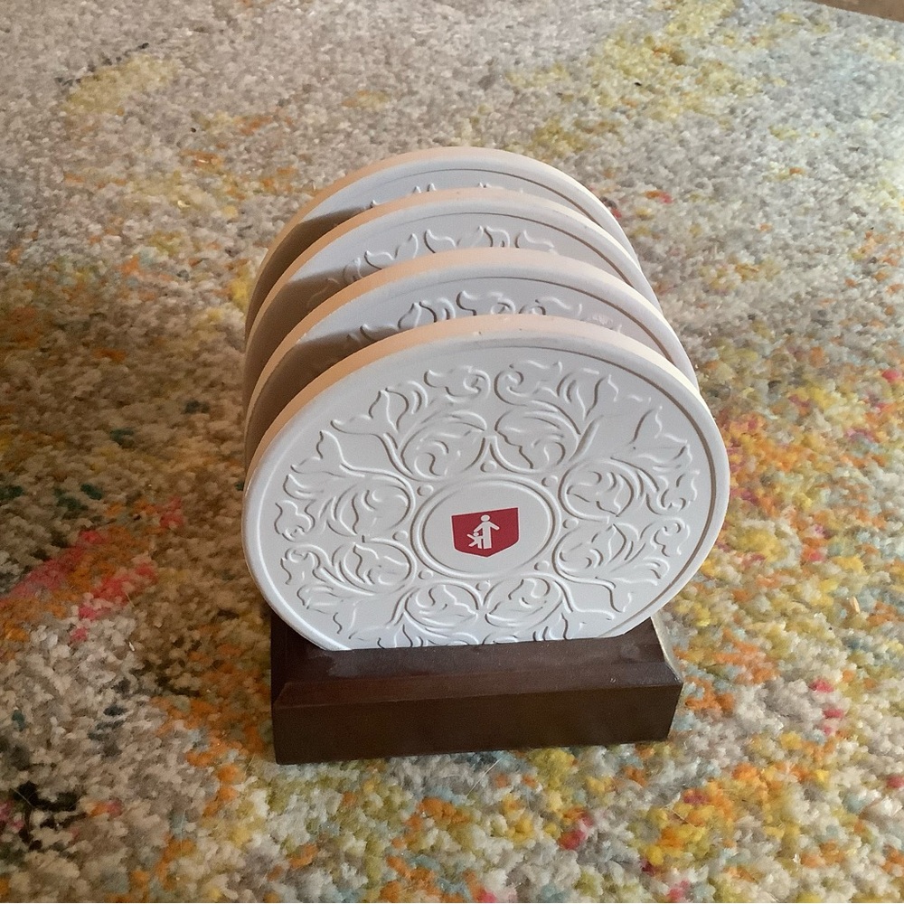 Set of 4 Ceramic Coasters